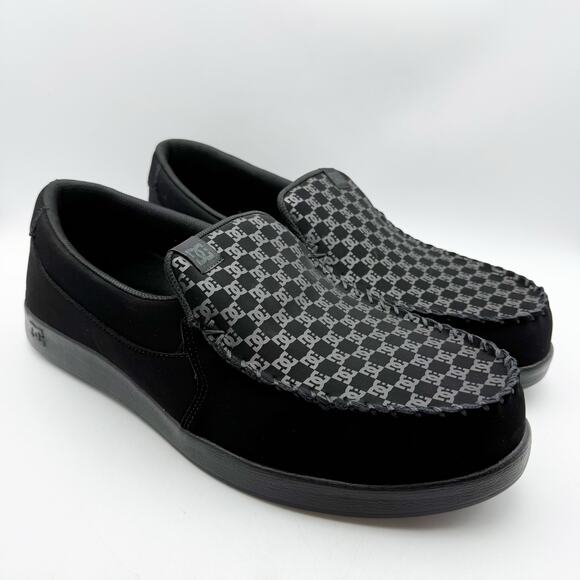 DC Mens Villain 2 Slip On Sneakers US 18 EU 55 Black Leather NIB - Picture 5 of 12